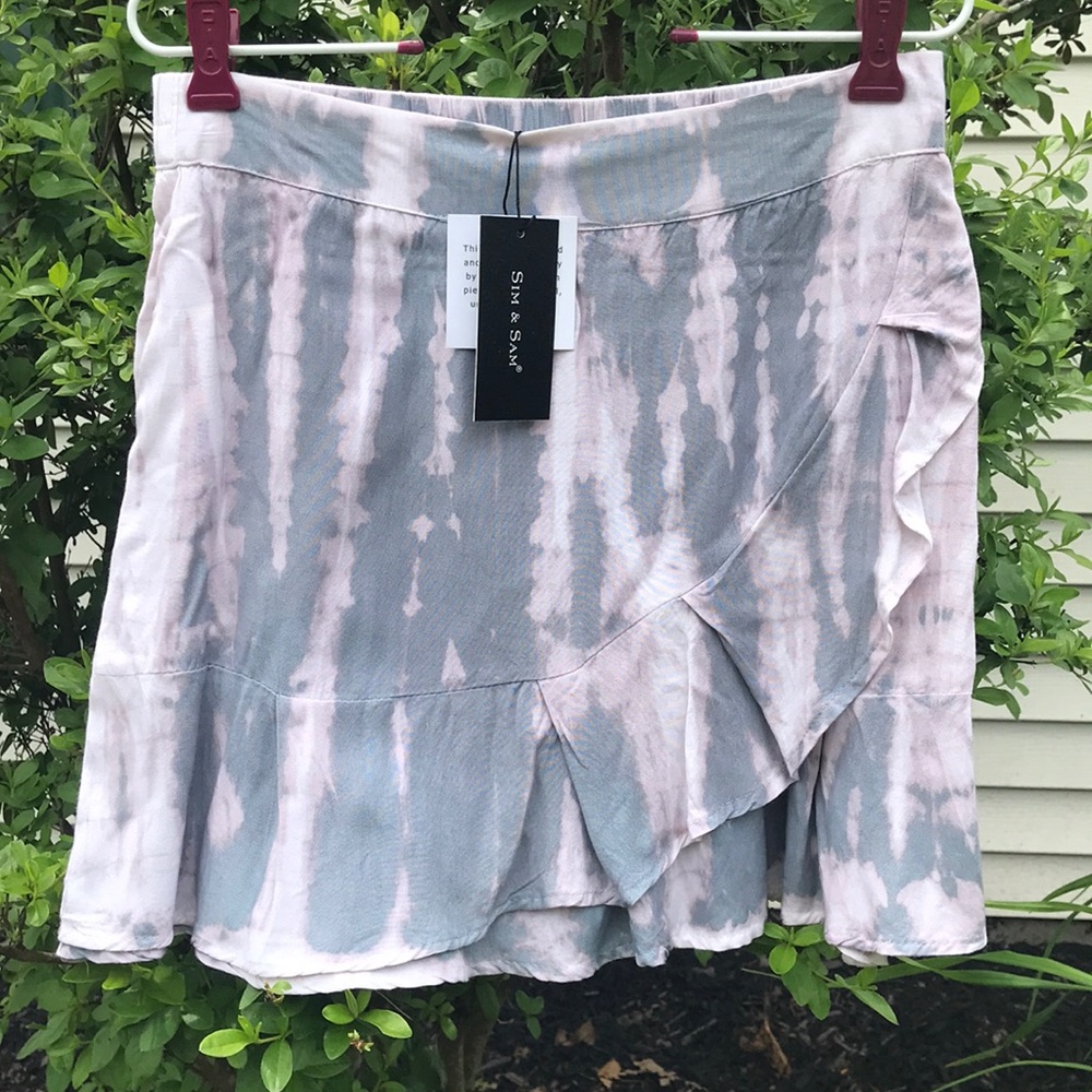 Pull-On Tie Dye Mini Skirt